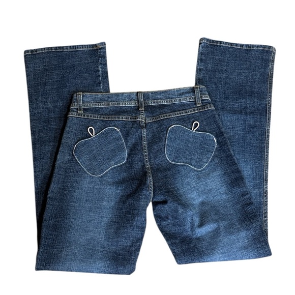 Vintage Apple Bottom jeans with apple shaped back pockets Size 10 - Picture 1 of 12
